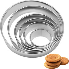 6-Piece Stainless Steel round