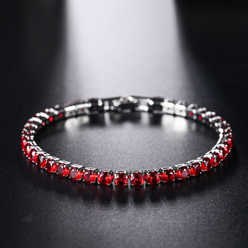 4mm zircon tennis bracelet - zircon,