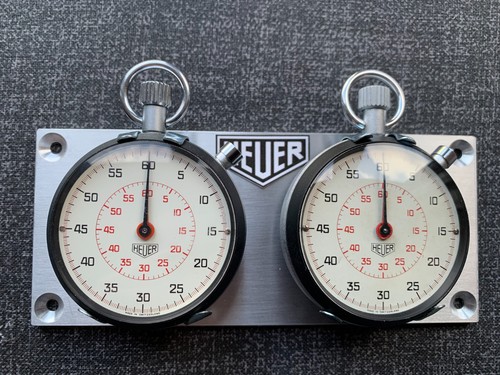 Vintage heuer stopwatch set - heuer,