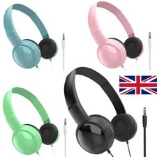 Wired Headphones Bass HiFi Over Ear Headset Earphoned Stereo Noise Cancelling