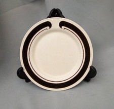 Kiln Craft Brown Scroll Rim Side Plate - 8" 1970s - to buy separately
