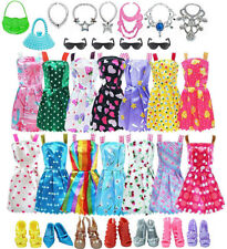 32Pcs Barbie Doll Clothes Bundle Dresses Shoes Set and Accessories Girl Toy Gift