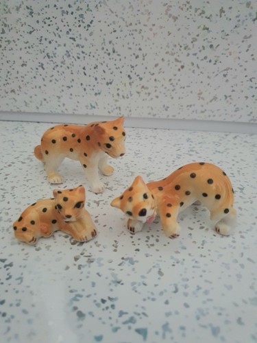 Miniature bone china leopard - 3,
