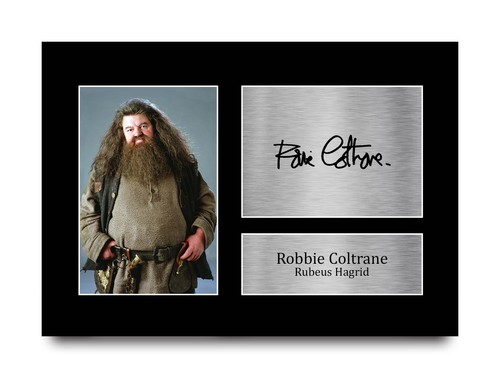 Robbie coltrane signed - signed, rubeus