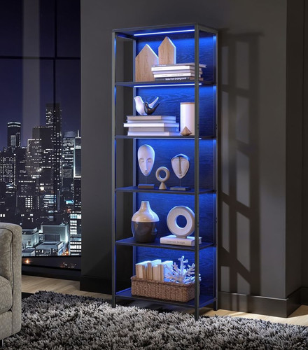 Tier bookcase led lights - 6-tier,