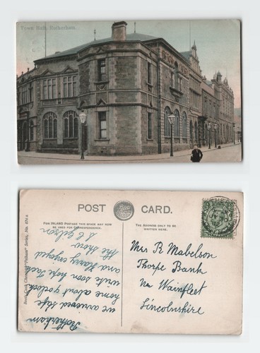 Vintage postcard rotherham - vintage,