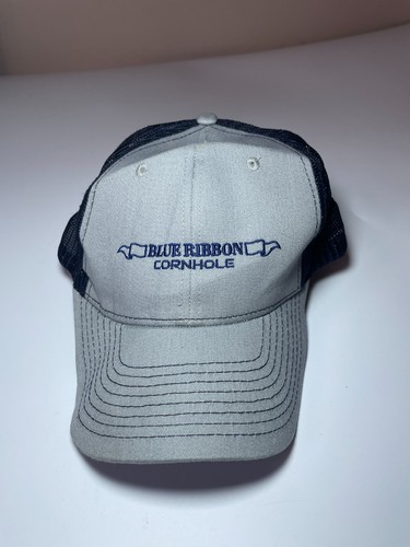 Blue ribbon cornhole trucker - ribbon,