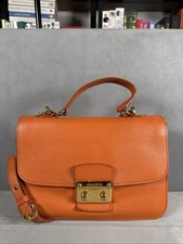 Miu Miu Leather Crossbody Bag Women In Orange