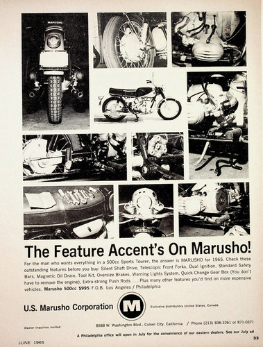 1965 marusho 500 sports tourer - 1965,