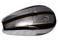 Petrol Fuel Tank Black Chrome