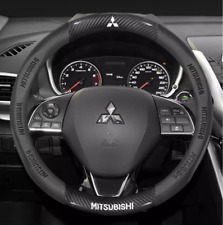 15" PU Leather+Carbon fiber Steering Wheel Cover For Mitsubishi Maven Outlander