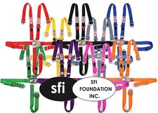 5-Point Nascar Race Harness 2" Wide NINJA SFI 16.1 Racing Seat Belt Buckle