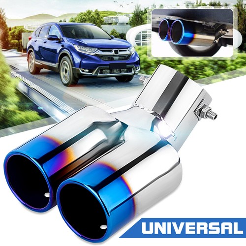 Car tailpipe twin - tailpipe, exhaust