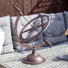Cast Iron Armillary Sundial
