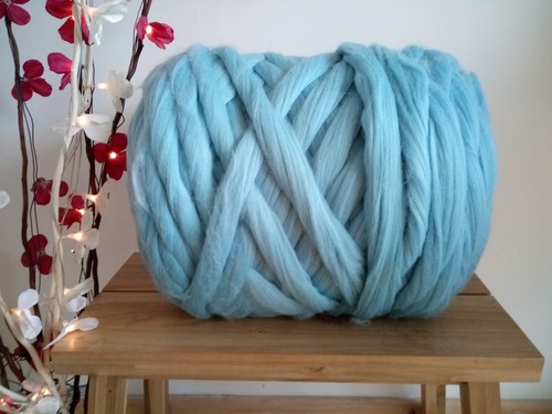 Baby blue merino wool tops - wool,