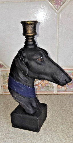 Vintage black greyhound - black, bust