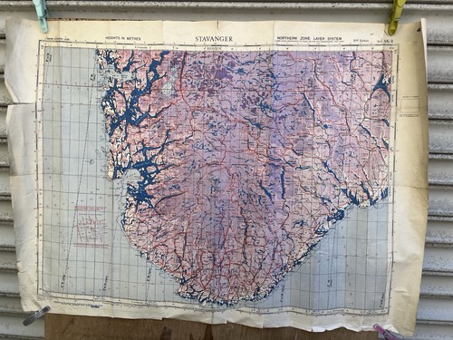 Ww2 raf aeronautical - aeronautical, map