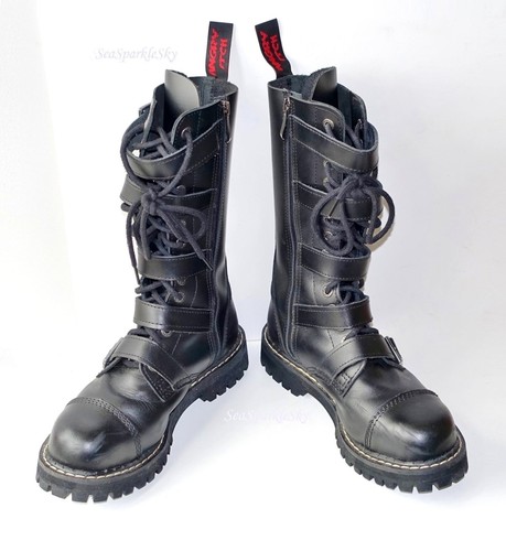 Angry itch boots buckle biker - angry,