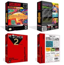 Earthbound SNES Game Case Box + Cover Art Work Only (No Game)