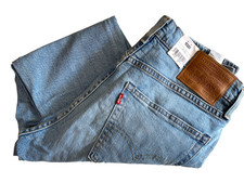 LEVI'S 512 FLEX STRETCH SLIM TAPER CLASSIC LIGHT BLUE DENIM JEANS 33W 32L NEW