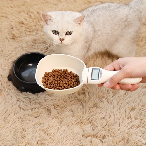 White digital spoon scale pet - white,