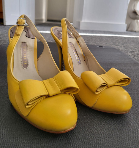 Ted baker yellow - yellow, leather