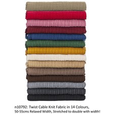 Cable Knit Rib Fabric,Sweater