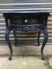 Hand Painted New Mahogany reproduction French bedside cabinet.