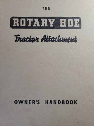 Rotary hoes limited the - rotary, "the