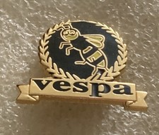 Vespa Rider Enamel Badge