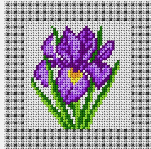 Orchidea tapestry kit iris - orchidea, kit-