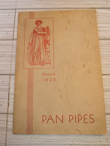 1932 pan pipes - pipes, publication