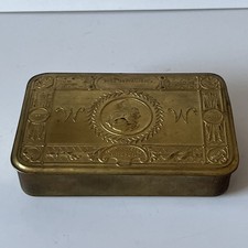 Antique WW1 Princess Mary Brass Christmas 1914 Tin World War One Exceptional Con