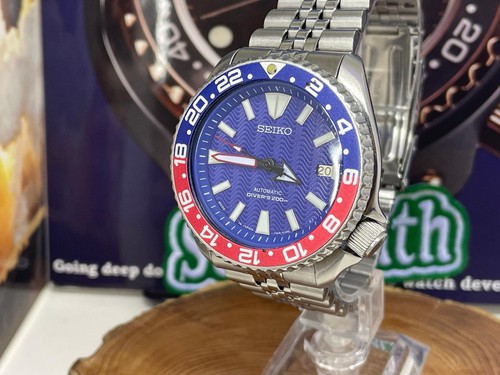 Seiko blue wave dial modded - seiko,