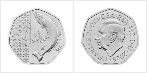 2026 50p pence coins salmon - 2026,