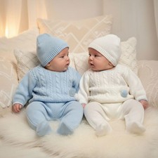 Baby Boy Knitted Outfit 3 Pce