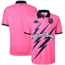 Stade Francais Rugby Shirt (Size XL) Men's Kappa Pink Home Jersey - New
