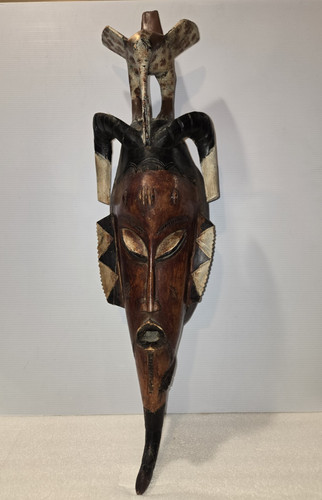 Hand carved wooden ivory - 26",