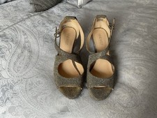 Ladies Nine West Glitter Shoes Size 4