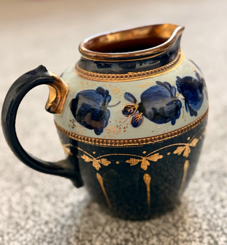 Unmarked glossy ceramic jug - glossy,