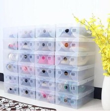 20x Clear Plastic Shoe Storage