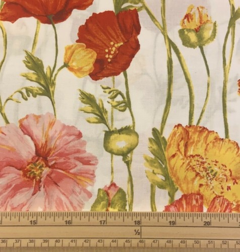 Fat quarter poppy - quarter, garden
