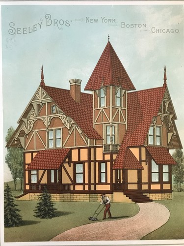 1880s antique color lithograph - color,