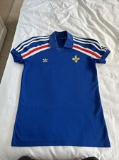 France Adidas Originals Retro Home Shirt 1984. Small Blue Adults Football Top