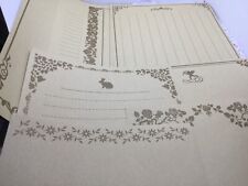 8 sheets vintage Kraft writing