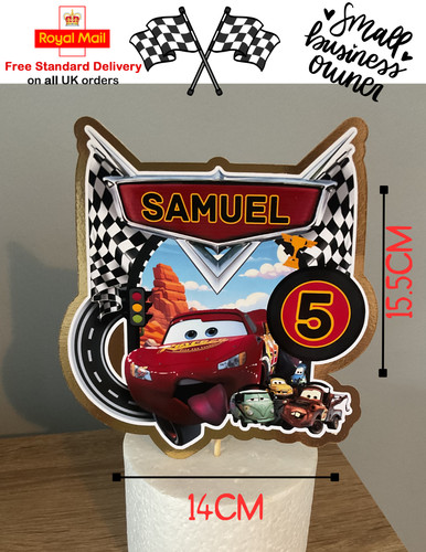Personalised disney cars - personalised, cake