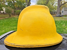 Vintage 1990 London Fire Brigade Cork Fire Helmet in Great Condition