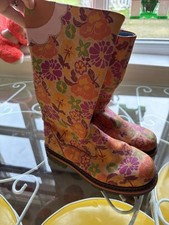 OILILY Orange Floral Boots