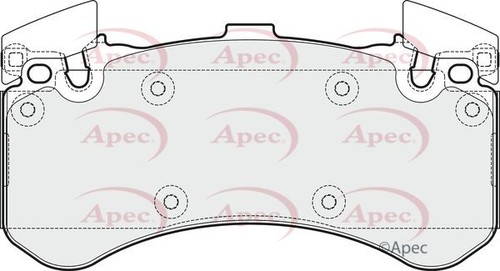 Apec front brake - pad, set