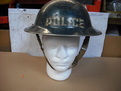 Ww2 home front police helmet - ww2,